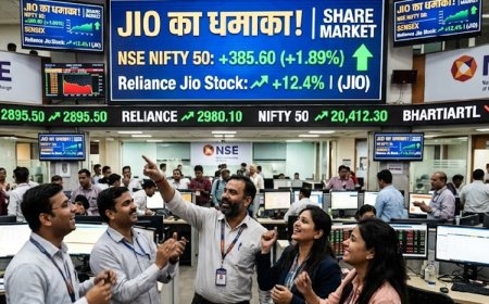 शेयर बाजार में 'जियो' का महा-तूफान: भारतीय इतिहास का सबसे बड़ा IPO खुला, सिर्फ 100 मिनट में रच दिया इतिहास!