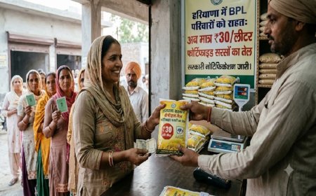 हरियाणा में BPL परिवारों को ₹30/लीटर मिलेगा फोर्टिफाइड सरसों का तेल; सरकार ने जारी किया नोटिफिकेशन
