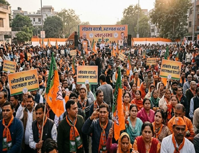 हरियाणा दिवस पर रोहतक में भाजपा की 'लोकतंत्र बचाओ' पदयात्रा, राष्ट्रीय अध्यक्ष नितिन नबीन और सीएम नायब सैनी होंगे शामिल