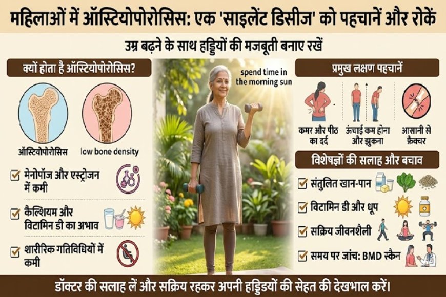 साइलेंट किलर बन रही है 'ऑस्टियोपोरोसिस': मेनोपॉज के बाद महिलाओं की कमजोर हड्डियों पर विशेषज्ञों की चेतावनी, जानें कारण और बचाव