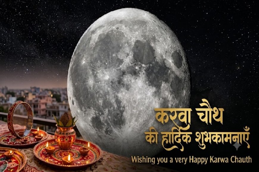 रोहतक में करवा चौथ पर चंद्रोदय आज रात 8:13 बजे; मौसम की वजह से करना पड़ सकता है दीदार का इंतजार